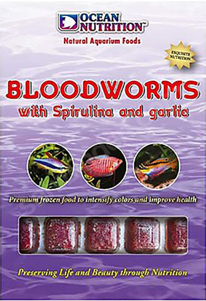 Bloodworms With Spirulina & Garlic
