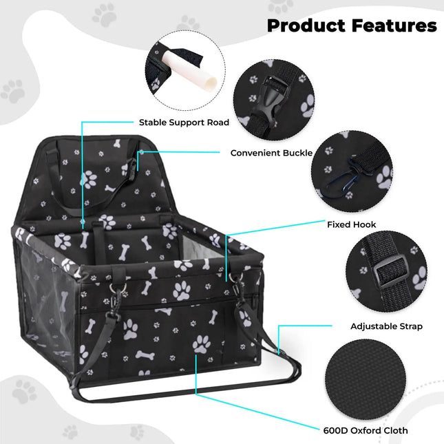 Car Booster Seat Carrier for Dogs