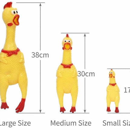 Squeaky Chicken Dog Toy