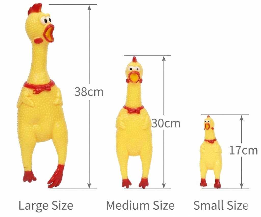 Squeaky Chicken Dog Toy