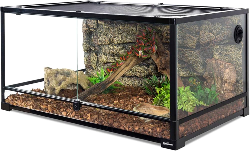 Mclanzoo Glass Terrarium (Dual Doors)