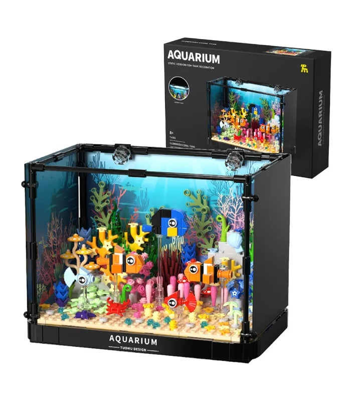 Aquarium Clownfish Coral Tank Building Blocks Toy Set