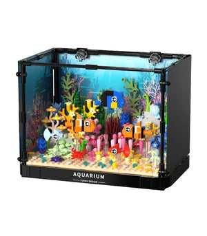 Aquarium Clownfish Coral Tank Building Blocks Toy Set