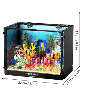 Aquarium Clownfish Coral Tank Building Blocks Toy Set