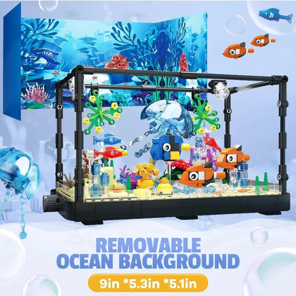 Aquarium Clownfish Coral Tank Building Blocks Toy Set