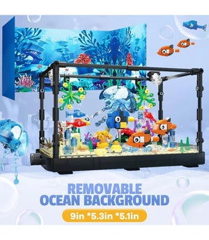 Aquarium Clownfish Coral Tank Building Blocks Toy Set