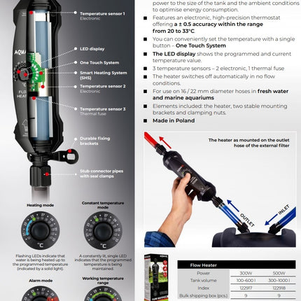 Aquael Flow Heater 500W 2.0