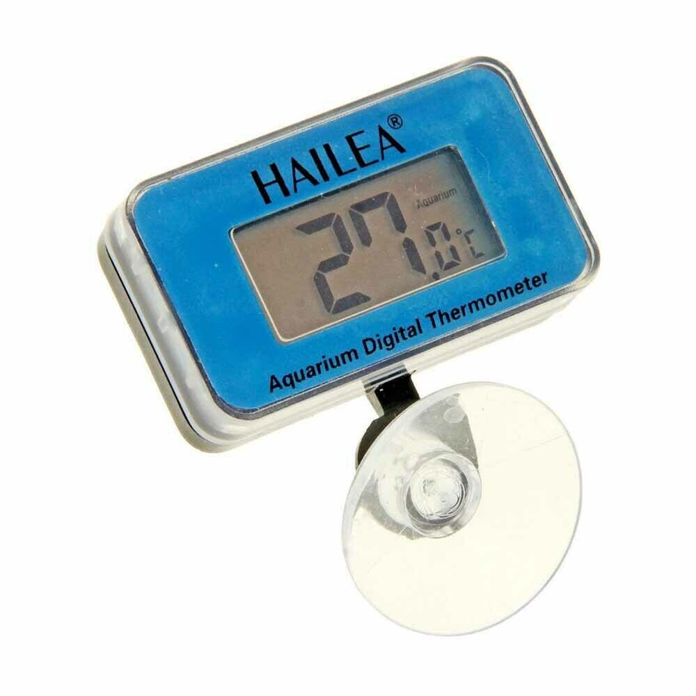 ORIA Aquarium Thermometer Digital LED Temperature Meter for Aquarium (Degrees) Adhesive on Mini Temperature Sensor for Fresh Water, Sea Water, Reptiles, Black