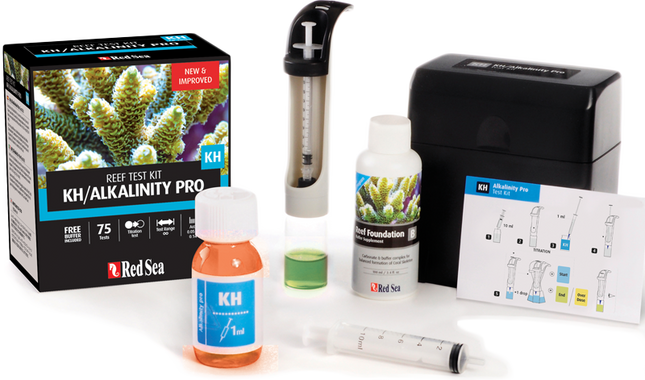 Red Sea KH/Alkalinity Pro Titration Test Kit