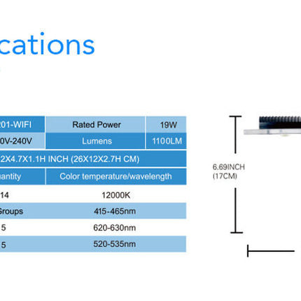 Zetlight Aqua ZA1201-WiFi Marine LED