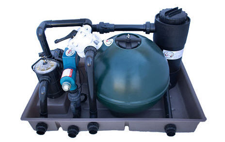 Combibox 1  (2 bag Sand Filter, 0,6 KW Pump, 15 W UV, 25 L Bio + Bio Balls)
