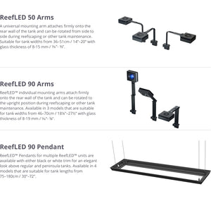 Red Sea ReefLED Mounting Options