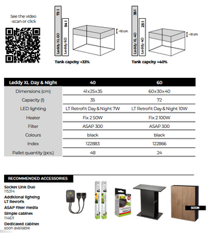 Aquael Leddy 60 XL Day & Night